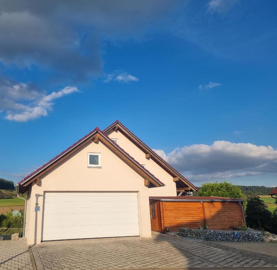 Ferienwohnung Biosphärenblick Münsingen Exterior foto